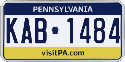 PA license plate KAB1484