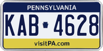 PA license plate KAB4628