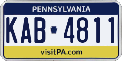 PA license plate KAB4811
