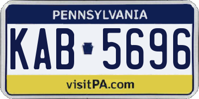 PA license plate KAB5696