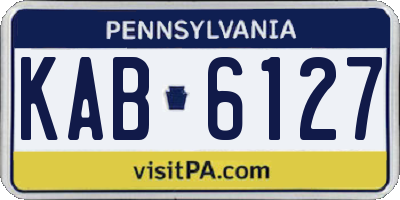 PA license plate KAB6127