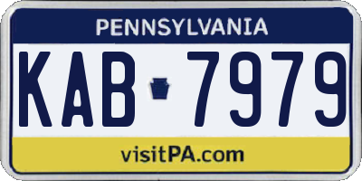 PA license plate KAB7979