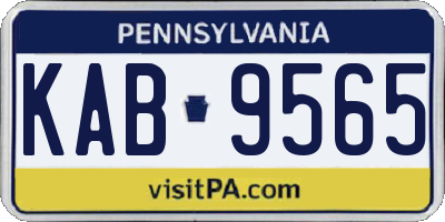 PA license plate KAB9565