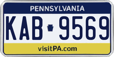 PA license plate KAB9569