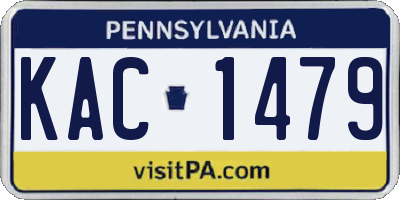 PA license plate KAC1479