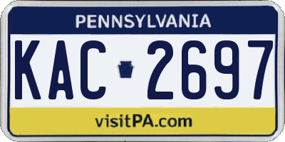 PA license plate KAC2697