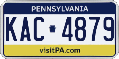 PA license plate KAC4879