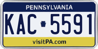 PA license plate KAC5591