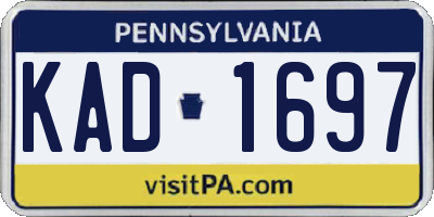 PA license plate KAD1697