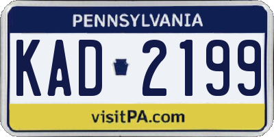 PA license plate KAD2199