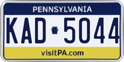PA license plate KAD5044