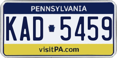 PA license plate KAD5459