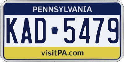 PA license plate KAD5479