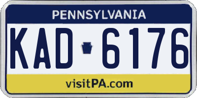 PA license plate KAD6176