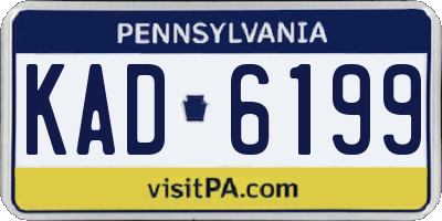 PA license plate KAD6199