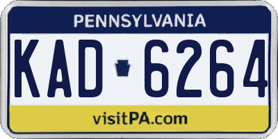 PA license plate KAD6264