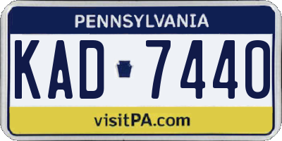PA license plate KAD7440