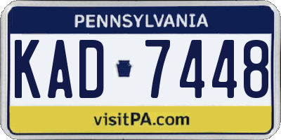 PA license plate KAD7448