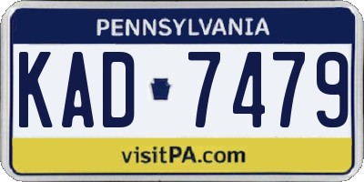 PA license plate KAD7479