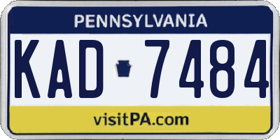 PA license plate KAD7484
