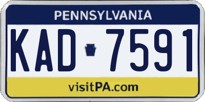 PA license plate KAD7591