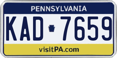 PA license plate KAD7659