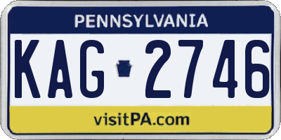 PA license plate KAG2746