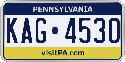 PA license plate KAG4530