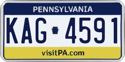 PA license plate KAG4591