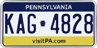 PA license plate KAG4828