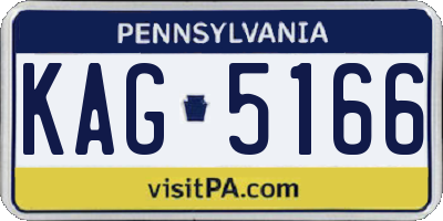 PA license plate KAG5166