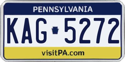 PA license plate KAG5272