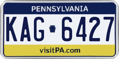 PA license plate KAG6427