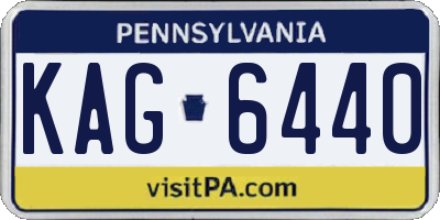 PA license plate KAG6440