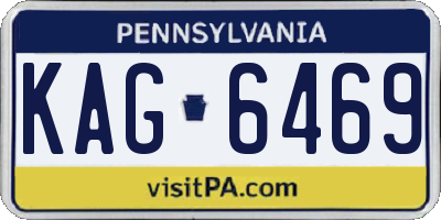 PA license plate KAG6469