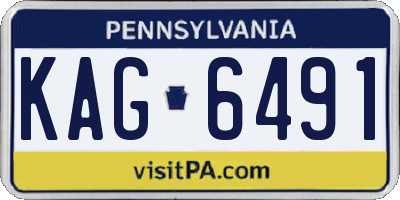 PA license plate KAG6491