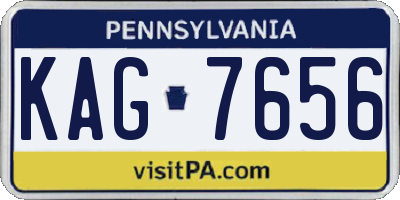 PA license plate KAG7656