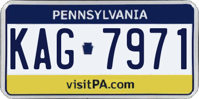 PA license plate KAG7971