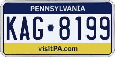 PA license plate KAG8199