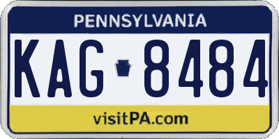 PA license plate KAG8484