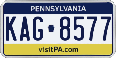 PA license plate KAG8577