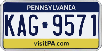 PA license plate KAG9571