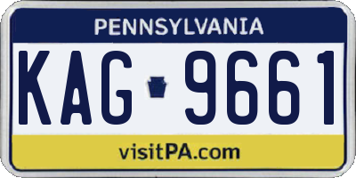 PA license plate KAG9661