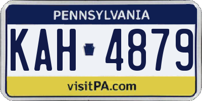 PA license plate KAH4879