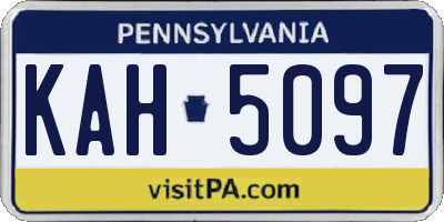 PA license plate KAH5097