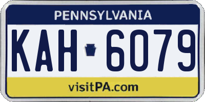 PA license plate KAH6079