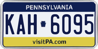 PA license plate KAH6095