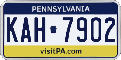 PA license plate KAH7902