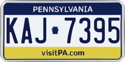 PA license plate KAJ7395