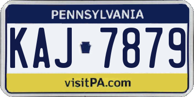 PA license plate KAJ7879